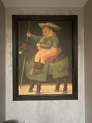Cuadro de picador a caballo