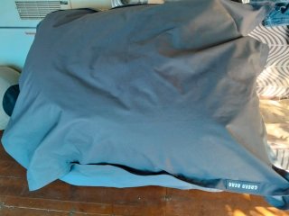 Pouf grande verde