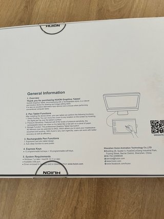 Tableta Gráfica Huion 1060PLUS con guante