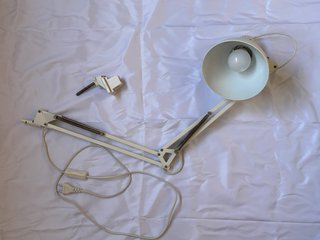 Lámpara flexo estudio blanca