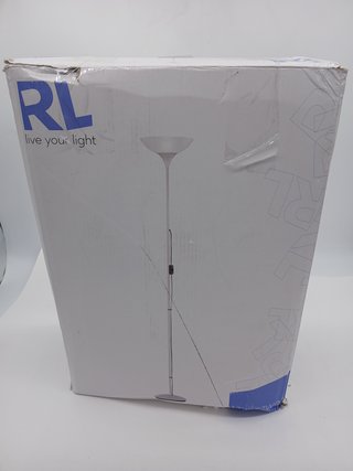 Reality Leuchten R4302-87 - Lámpara de pie de color titan con interruptor de pie incorporado, Necesaria 1 bombilla E27 de máximo