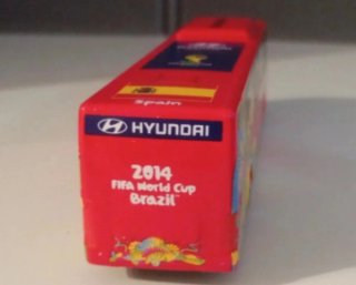 Autobus España Mundial 2014 Hyundai 12,3x2,7cm