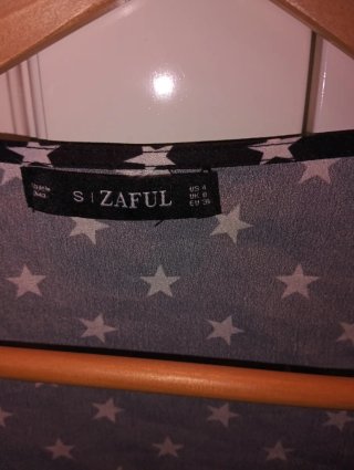 Zaful Top Estrellas Talla Única(S)