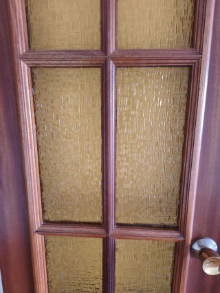 Puertas de madera con cristal