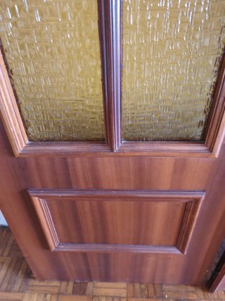 Puertas de madera con cristal