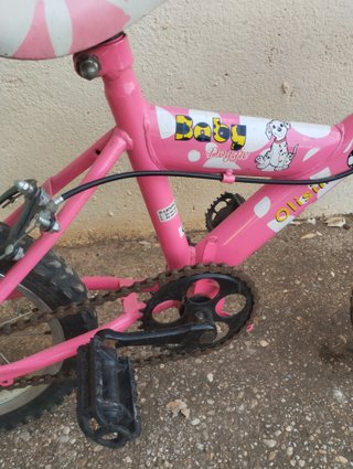 Bicicleta infantil rosa Baby Doggie
