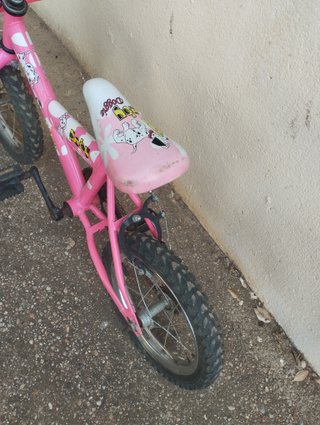Bicicleta infantil rosa Baby Doggie