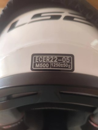 Casco Moto Junior LS2 Talla M Blanco