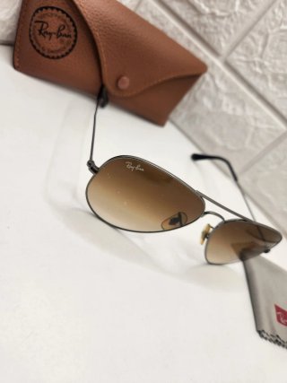 Gafas de sol Ray-Ban Aviator marrones y plateadas