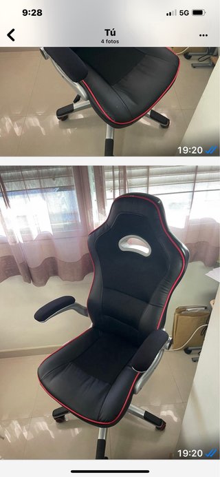 Silla de ordenador GAME negra y roja