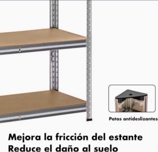 Confezione da 4 scaffali metallici
