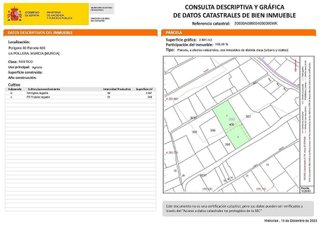 Solar en venta en Nonduermas en Murcia
