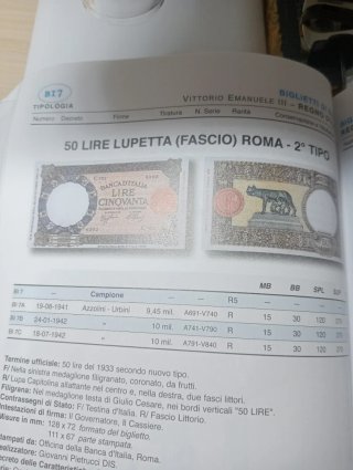 Biglietto Lire Cinquanta Banca del Regno d'Italia
