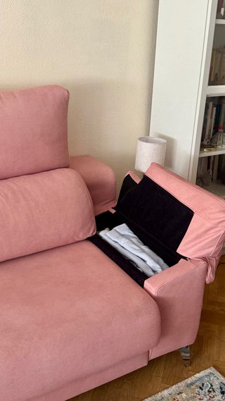 Sofá Cama Chaise Longue con Arcones
