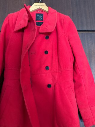 Abrigo rojo mujer talla L