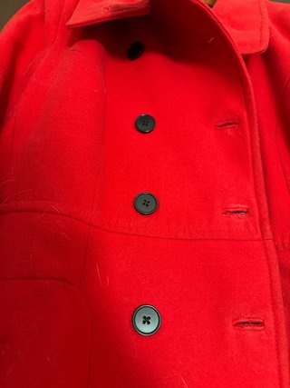 Abrigo rojo mujer talla L