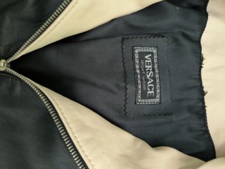 Giubbotto Versace Nero e Beige