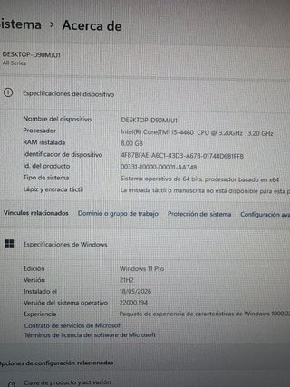 Torre de ordenador Gaming I5 como nueva
