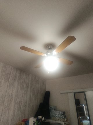 Lámpara Ventilador de Techo color madera