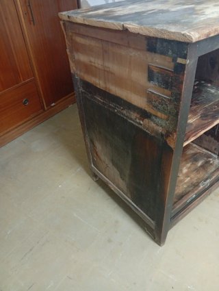 Mueble persiana madera para restaurar