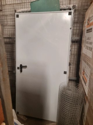 Puerta Cortafuegos Blanca 205 al x 100 An