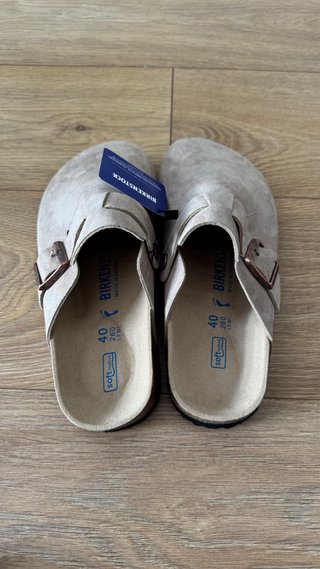 Zuecos Birkenstock Beige Nuevos