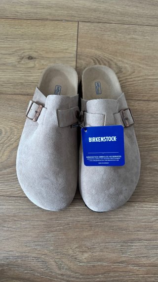 Zuecos Birkenstock Beige Nuevos