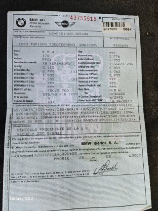 BMW X5 2009   286cv
