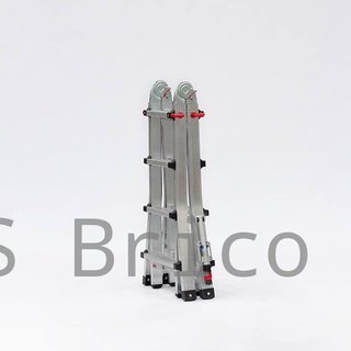 Escalera Telescópica Aluminio 3+3 Peldaños Teleflex