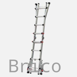 Escalera Telescópica Aluminio 3+3 Peldaños Teleflex