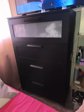 Comoda Ikea Nera 4 Cassetti prezzo originale 120