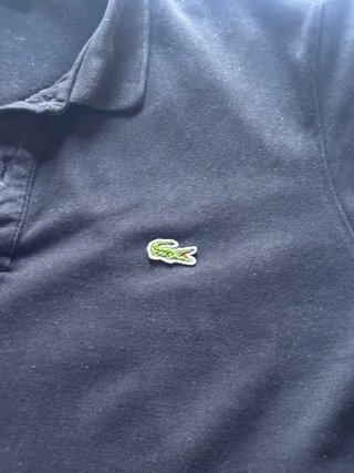 Polo Lacoste Negro Talla L