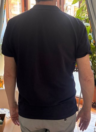 Polo Lacoste Negro Talla L