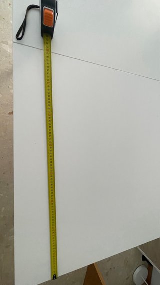 Mesa extensible blanca 84/120x74 cm Vihals