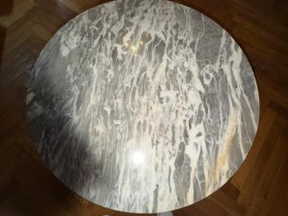 Mesa vintage mármol y madera