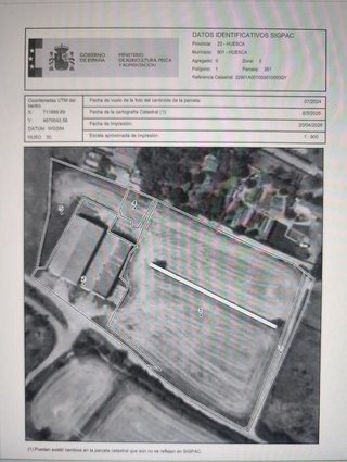 Terreno en venta en Pedanias en Huesca