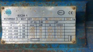 Motor trifásico 75kw estrella triángulo IEC34-1