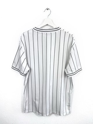 Camisa Baseball Rayas FB Sister Retro Oversize Y2K