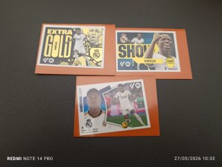 Cartas fútbol Vinícius Júnior Extra Gold
