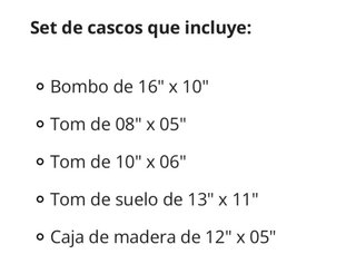 Batería Infantil Millenium Negra