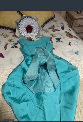 Vestido fiesta corto delante largo detrás
