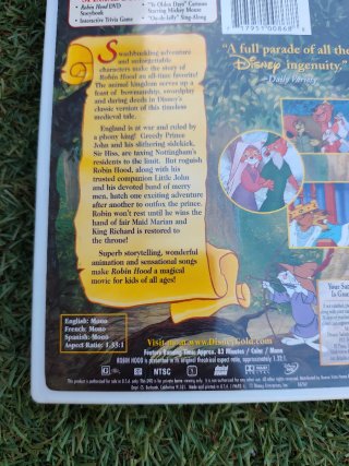 DVD Robin Hood Disney " gold collection"