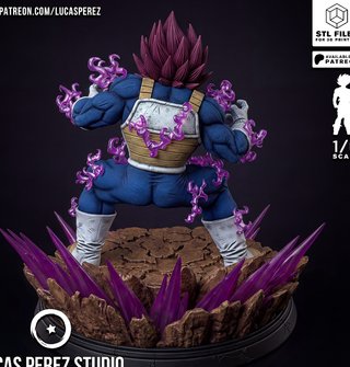 Figura Resina Vegeta Ultra Ego Dragon Ball