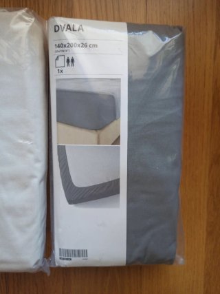 2 Sábanas Bajeras cama doble IKEA DVALA 140x200