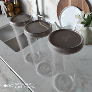 Set 3 Contenitori Trasparenti PVC.