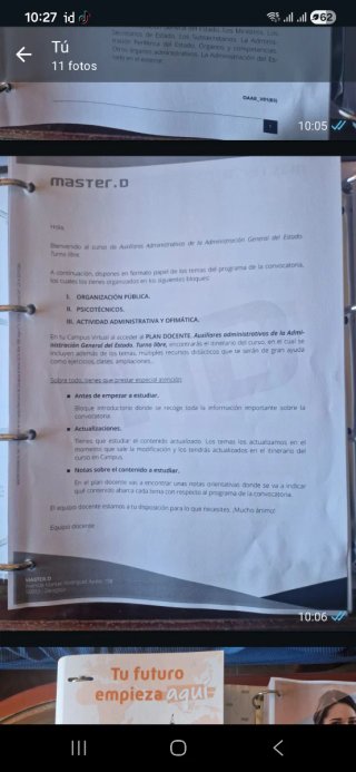 TEMARIO AUXILIAR ADMINISTRATIVO MASTER D