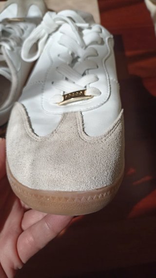 Zapatillas Fosco Piel Mujer Beige/Blanco