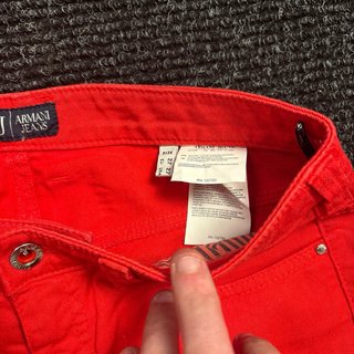 Pantalones Armani Rojos