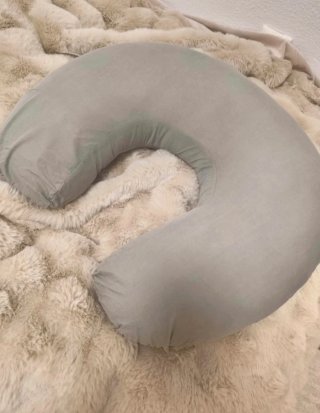 Cojín de lactancia Ikea gris