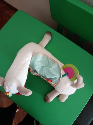 Cojín de actividades Llama para bebés